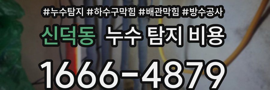 신덕동 누수 탐지 비용