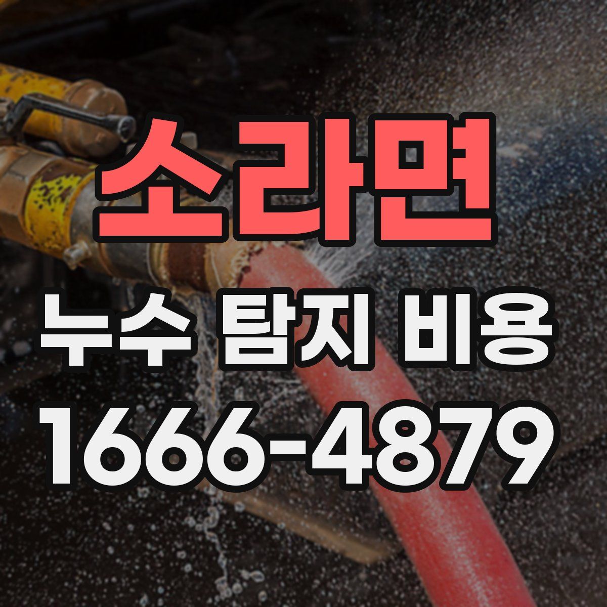 소라면 누수 탐지 비용