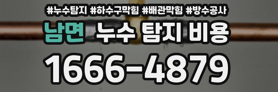 남면 누수 탐지 비용