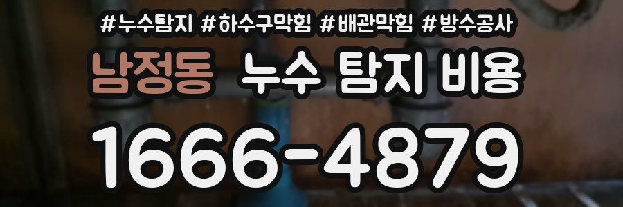 남정동 누수 탐지 비용