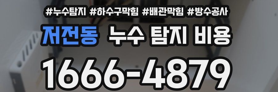 저전동 누수 탐지 비용