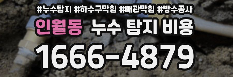 인월동 누수 탐지 비용