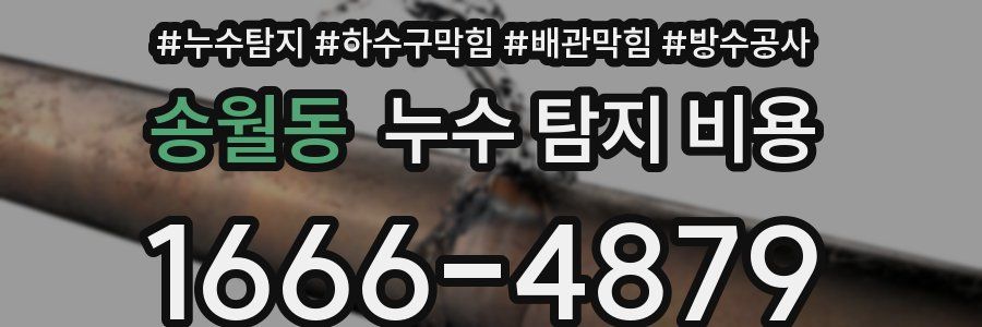 송월동 누수 탐지 비용