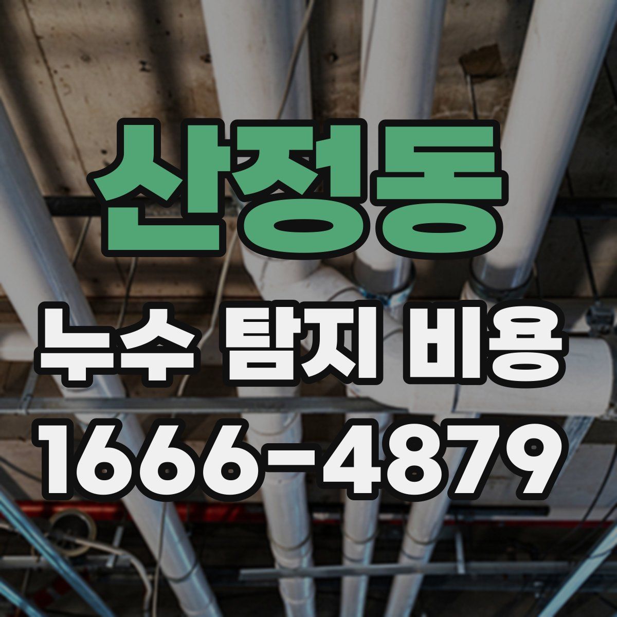 산정동 누수 탐지 비용
