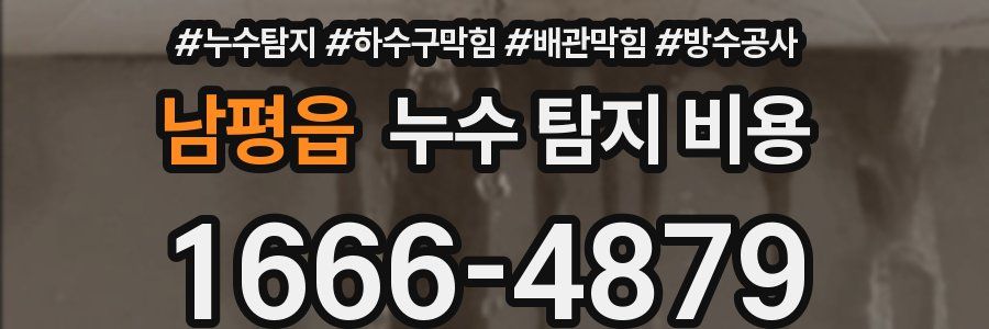 남평읍 누수 탐지 비용