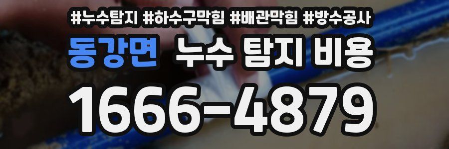 동강면 누수 탐지 비용