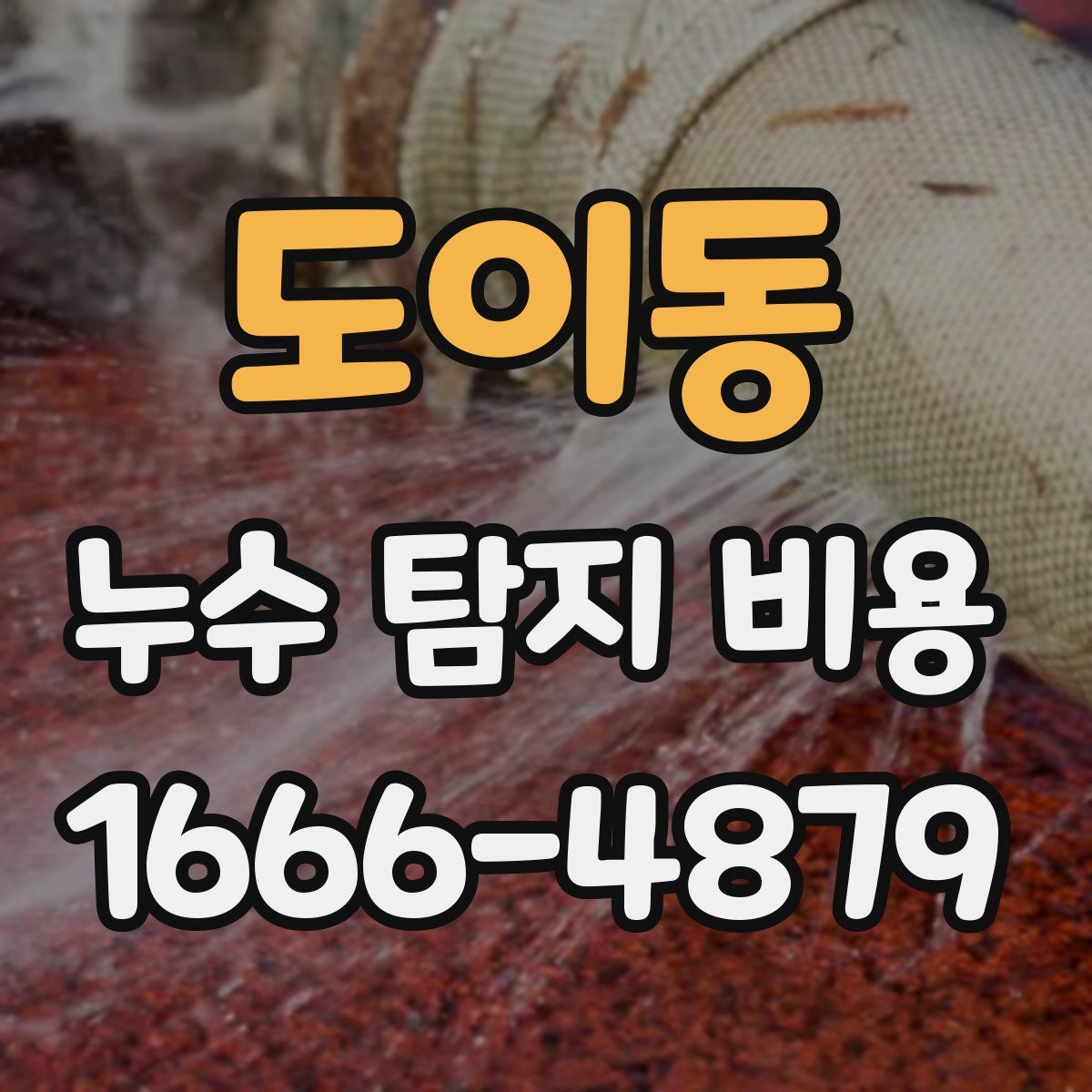 도이동 누수 탐지 비용