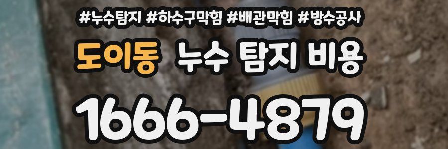 도이동 누수 탐지 비용