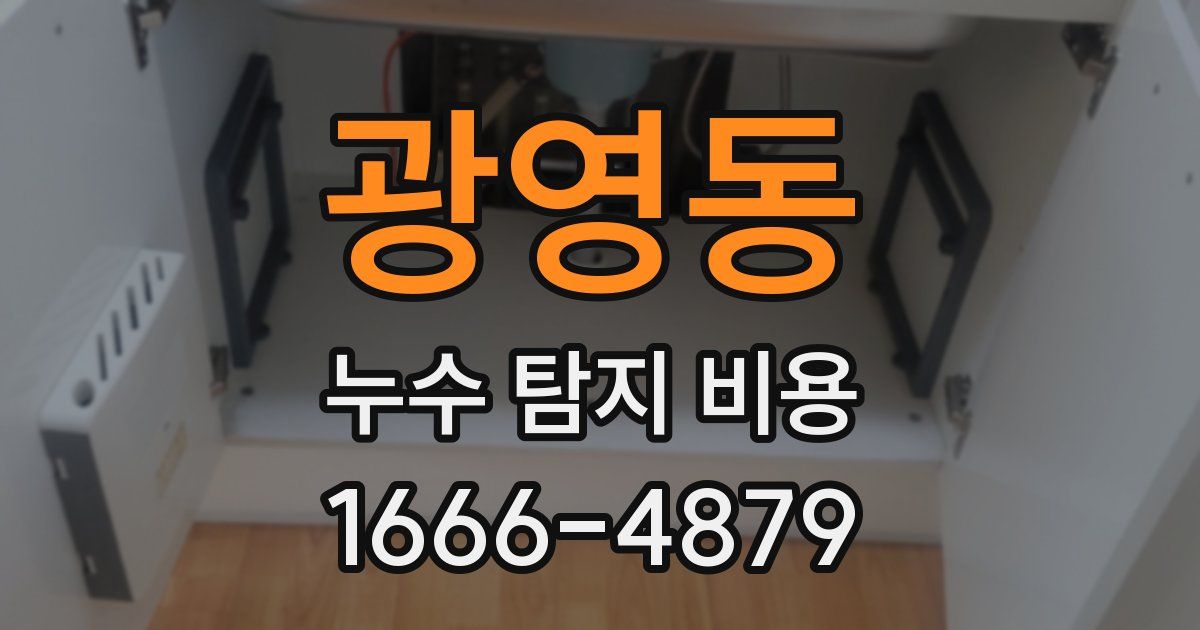 광영동 누수 탐지 비용