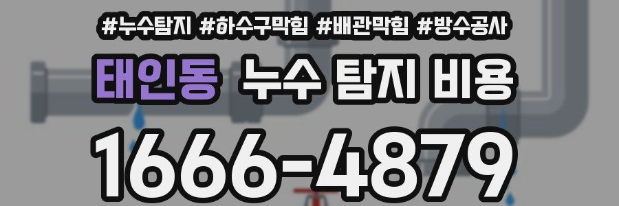 태인동 누수 탐지 비용