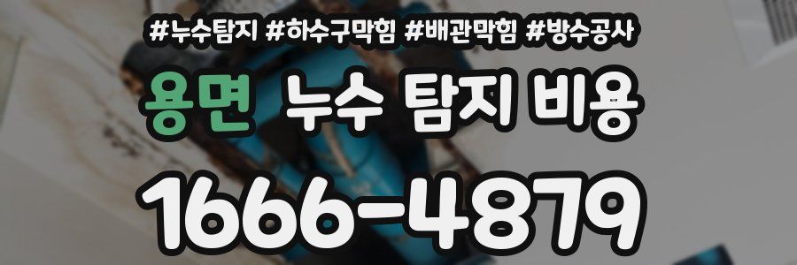 용면 누수 탐지 비용