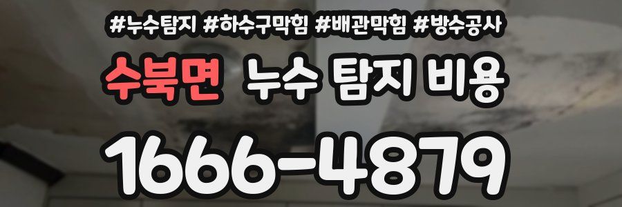 수북면 누수 탐지 비용