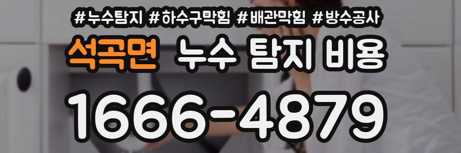석곡면 누수 탐지 비용