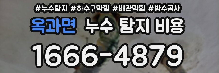옥과면 누수 탐지 비용