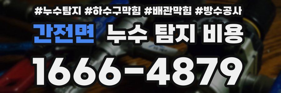 간전면 누수 탐지 비용