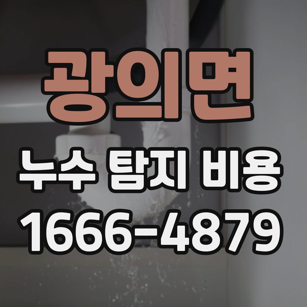 광의면 누수 탐지 비용
