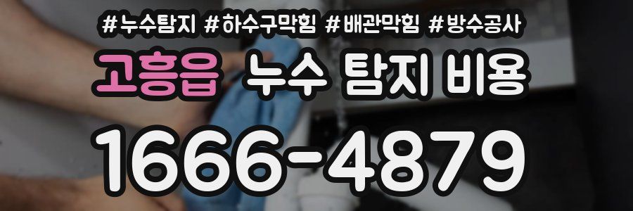 고흥읍 누수 탐지 비용