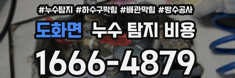 도화면 누수 탐지 비용
