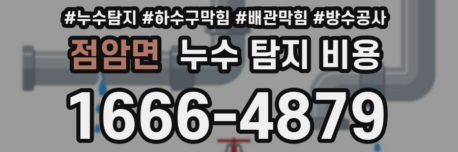 점암면 누수 탐지 비용