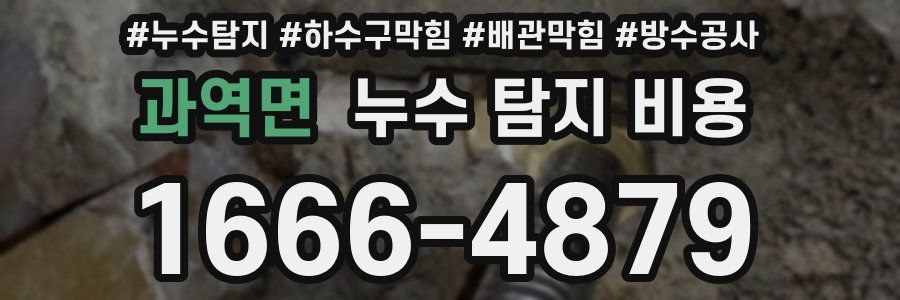 과역면 누수 탐지 비용