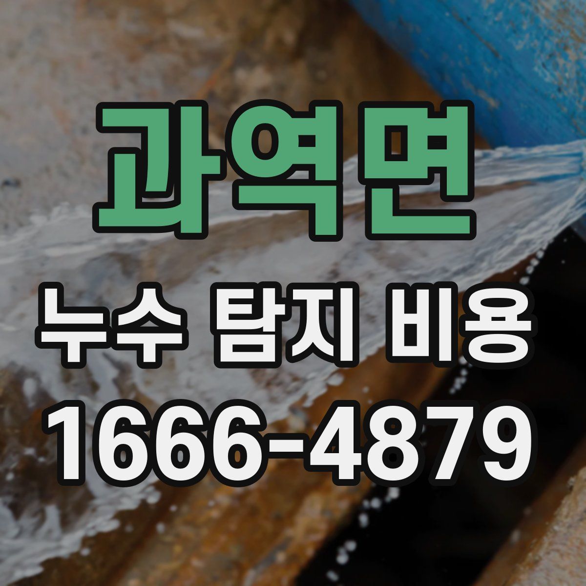 과역면 누수 탐지 비용