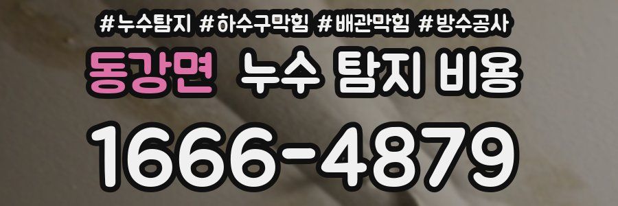 동강면 누수 탐지 비용