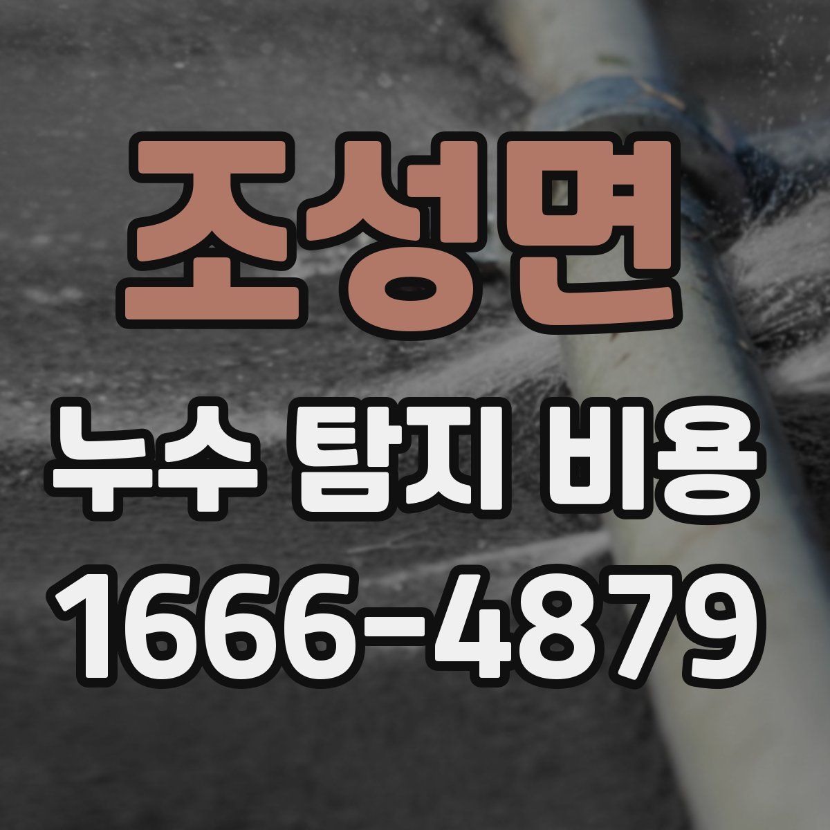 조성면 누수 탐지 비용