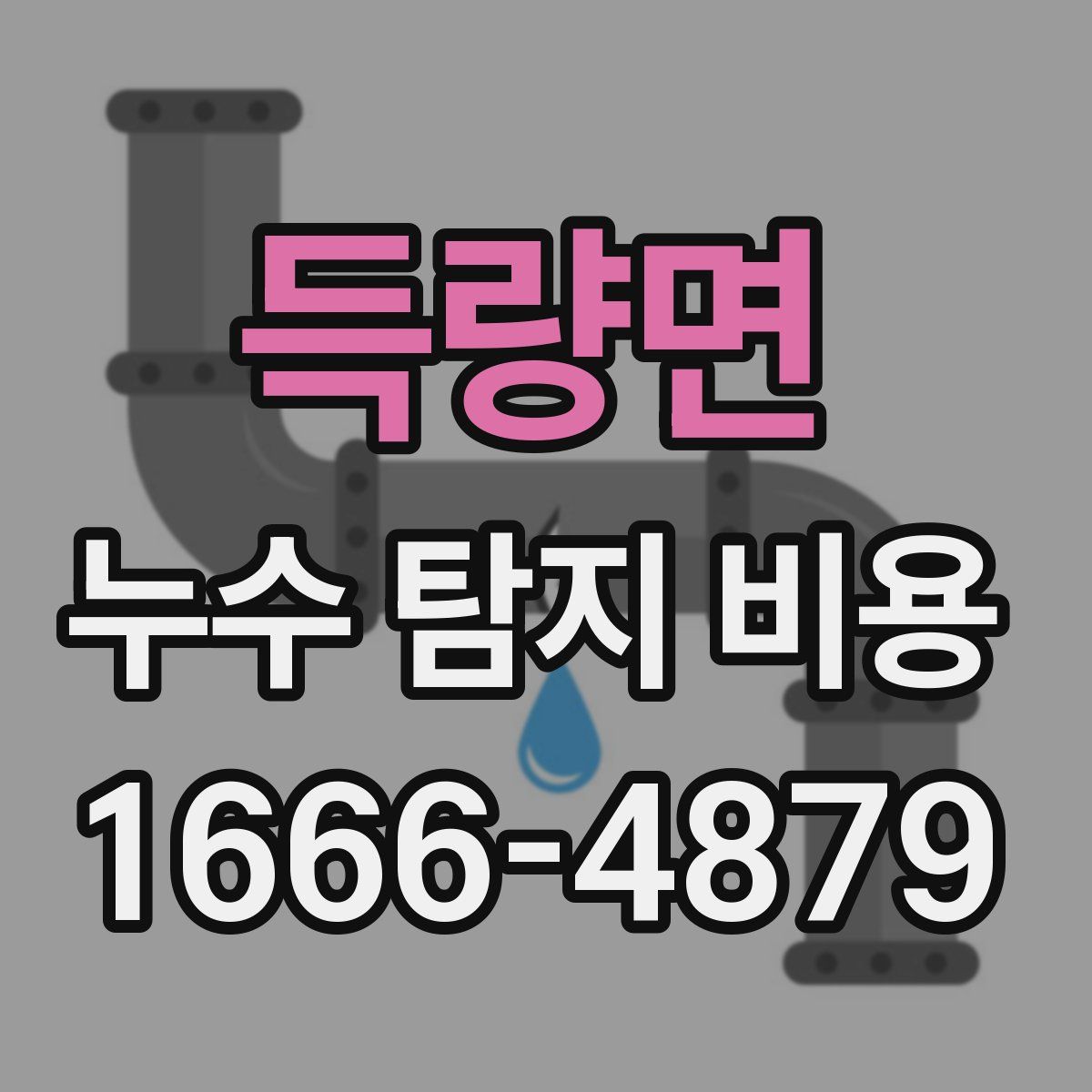 득량면 누수 탐지 비용