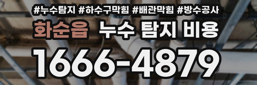화순읍 누수 탐지 비용