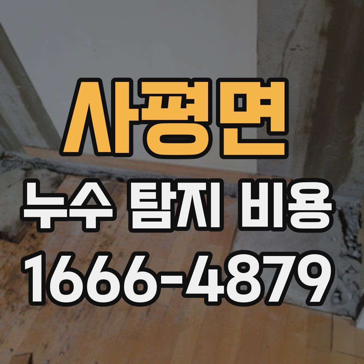 사평면 누수 탐지 비용