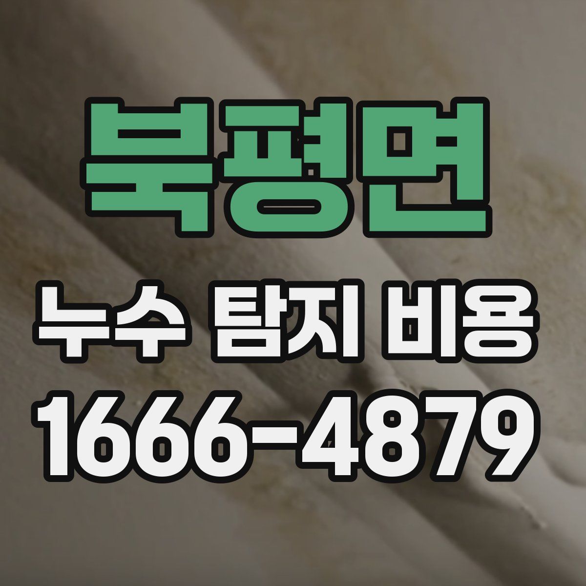북평면 누수 탐지 비용