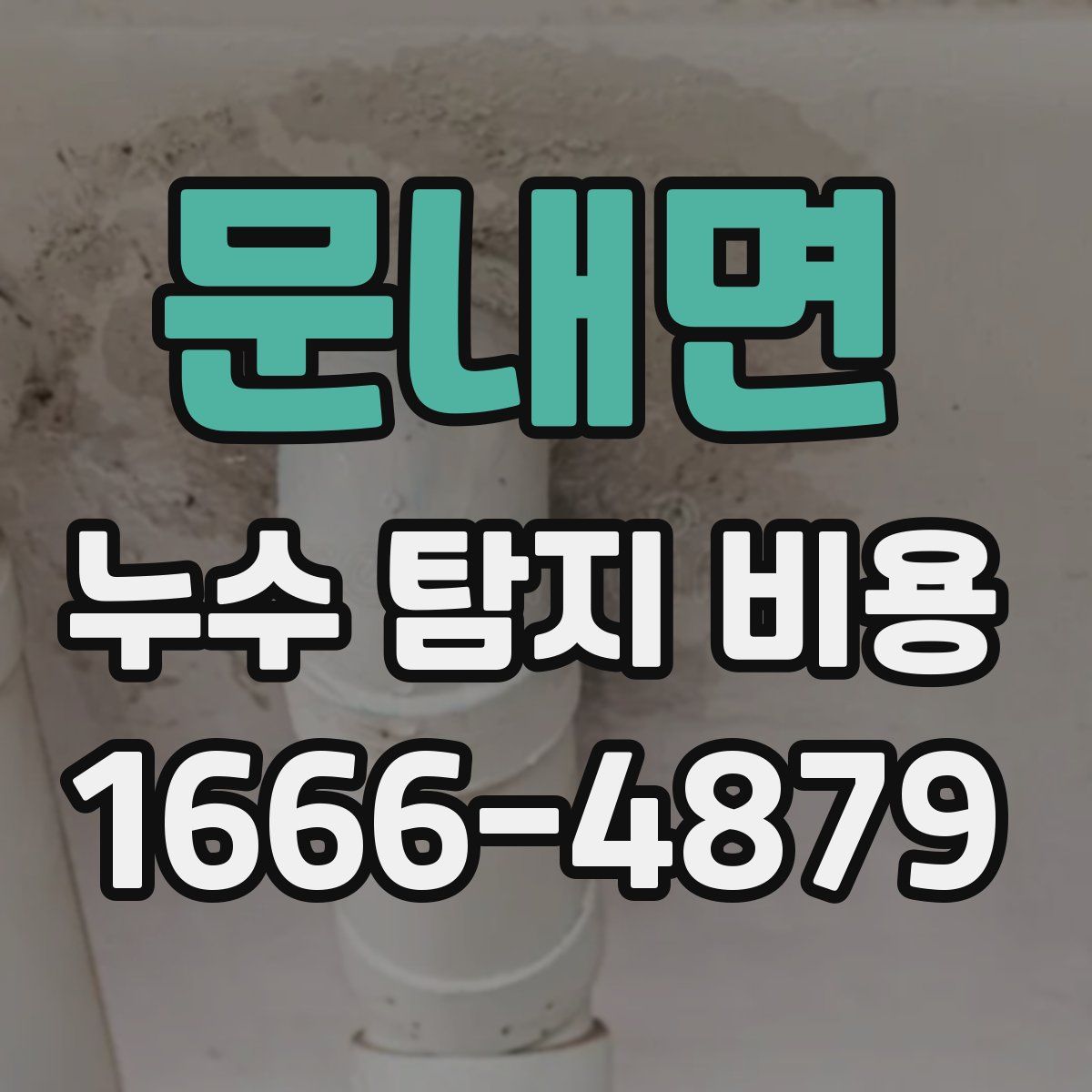 문내면 누수 탐지 비용