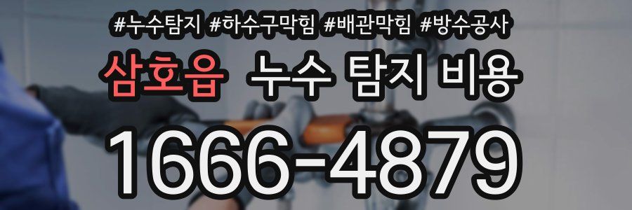 삼호읍 누수 탐지 비용