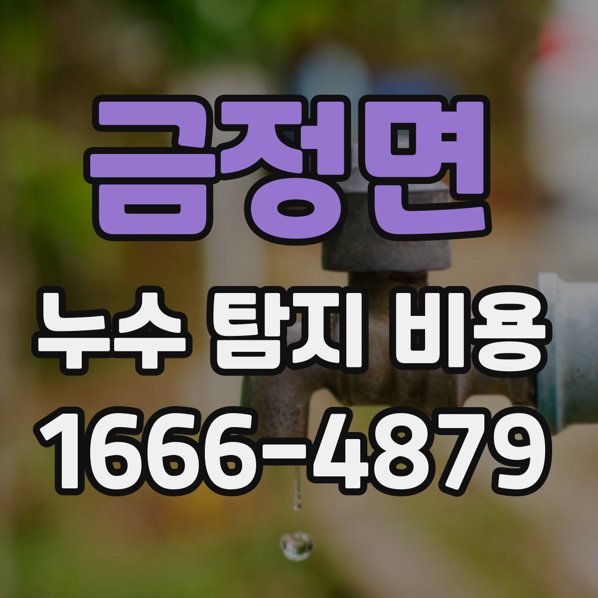 금정면 누수 탐지 비용