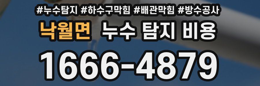 낙월면 누수 탐지 비용