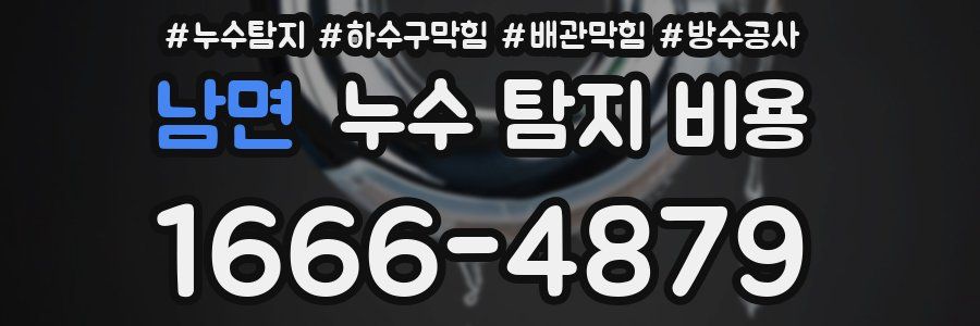 남면 누수 탐지 비용