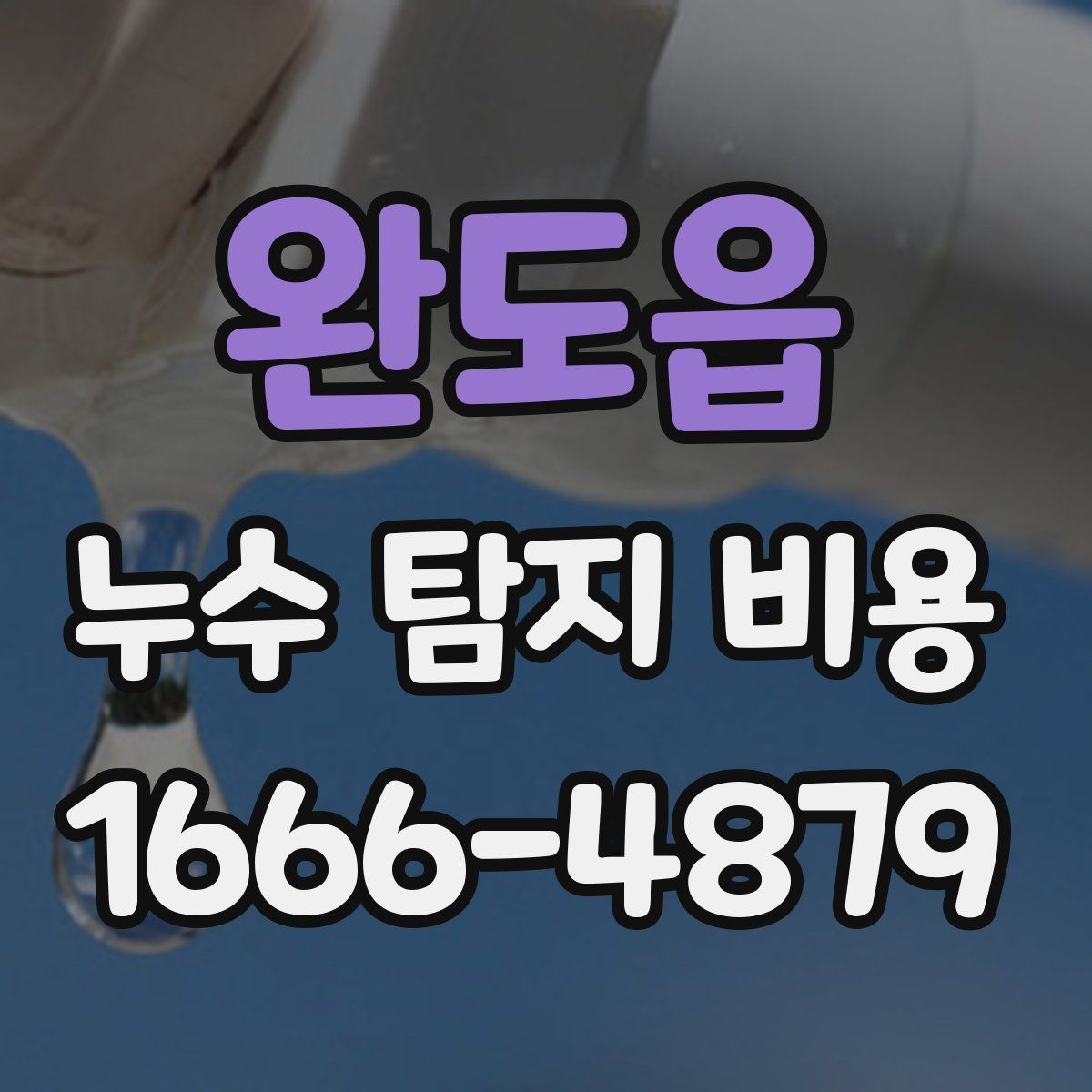 완도읍 누수 탐지 비용