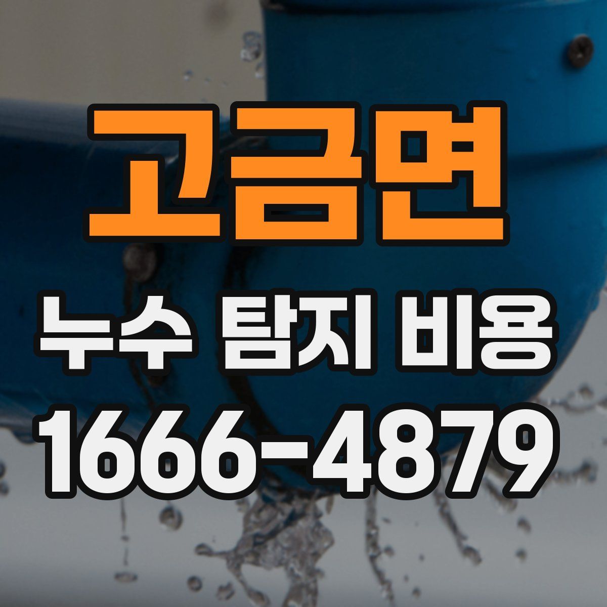 고금면 누수 탐지 비용