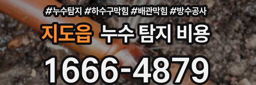 지도읍 누수 탐지 비용