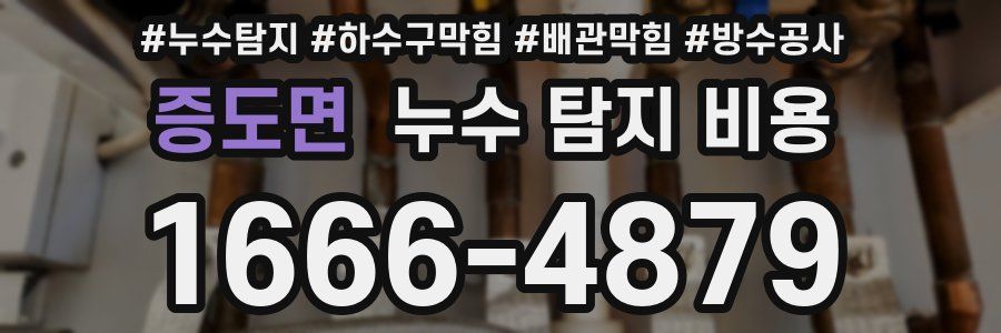 증도면 누수 탐지 비용