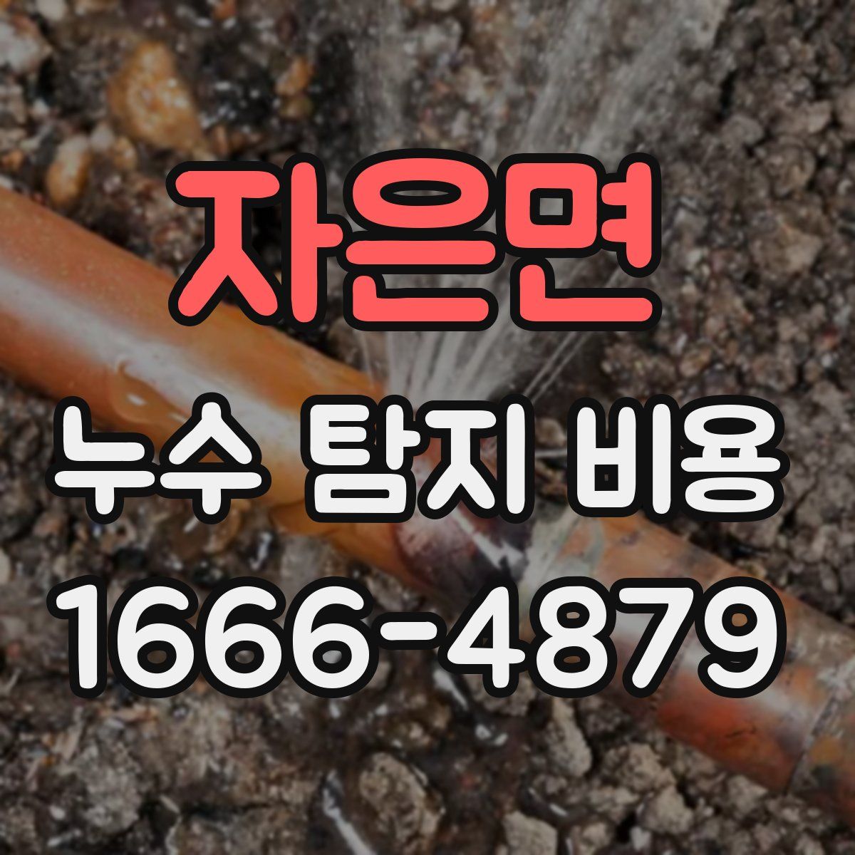 자은면 누수 탐지 비용