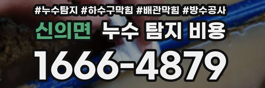 신의면 누수 탐지 비용