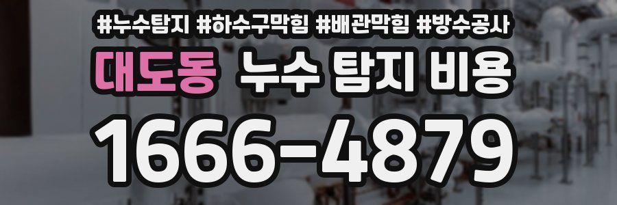 대도동 누수 탐지 비용