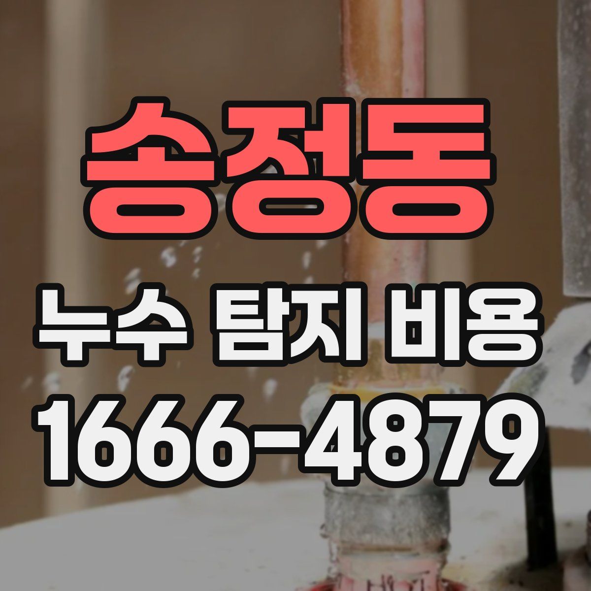 송정동 누수 탐지 비용