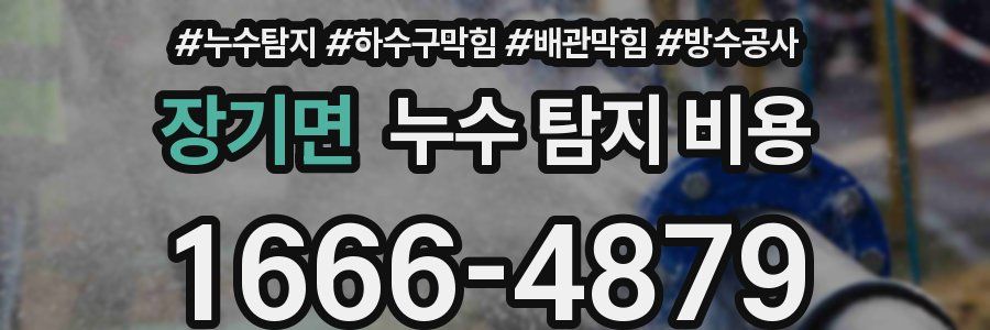 장기면 누수 탐지 비용