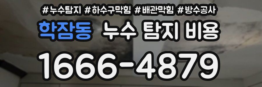 학잠동 누수 탐지 비용