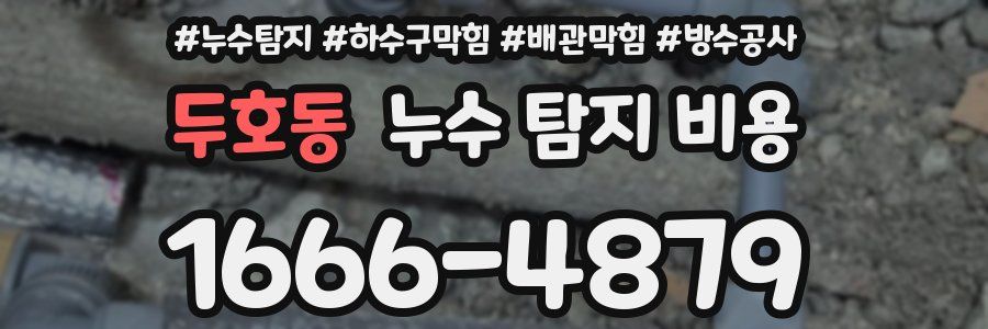 두호동 누수 탐지 비용