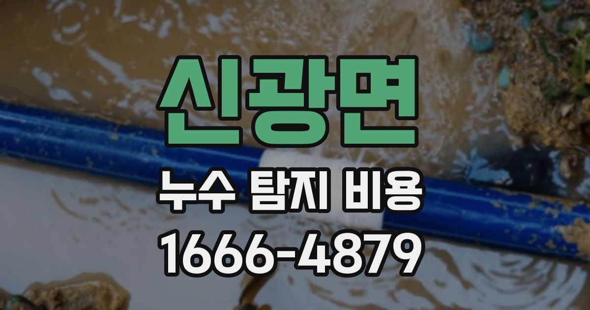 신광면 누수 탐지 비용