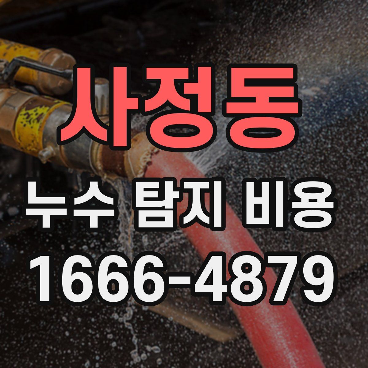 사정동 누수 탐지 비용