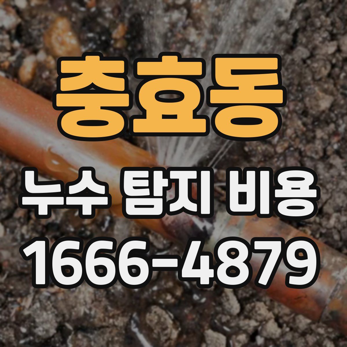 충효동 누수 탐지 비용